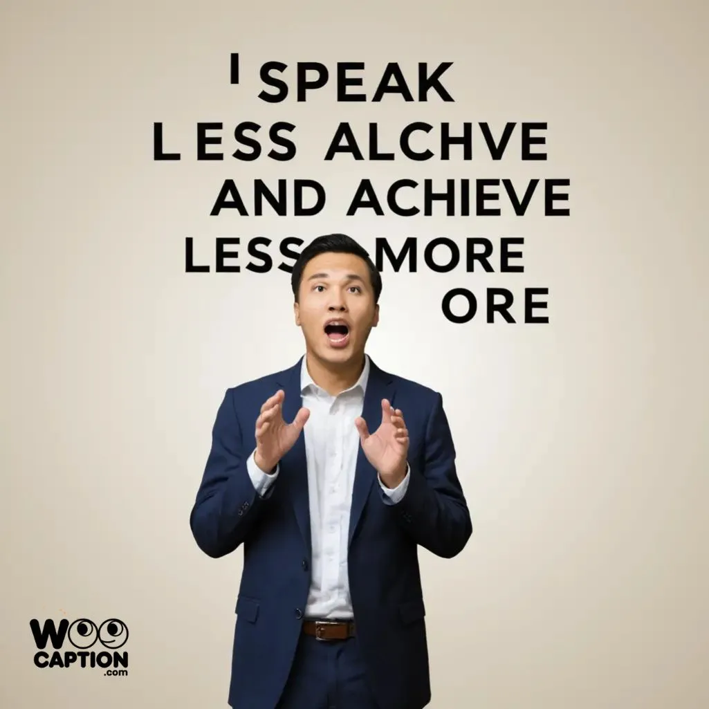  speak less 