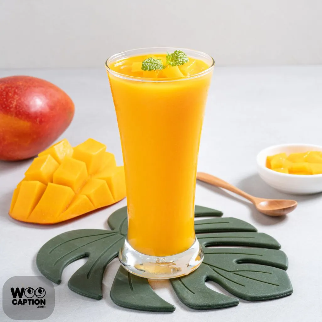 A Glass Of Mango Juice