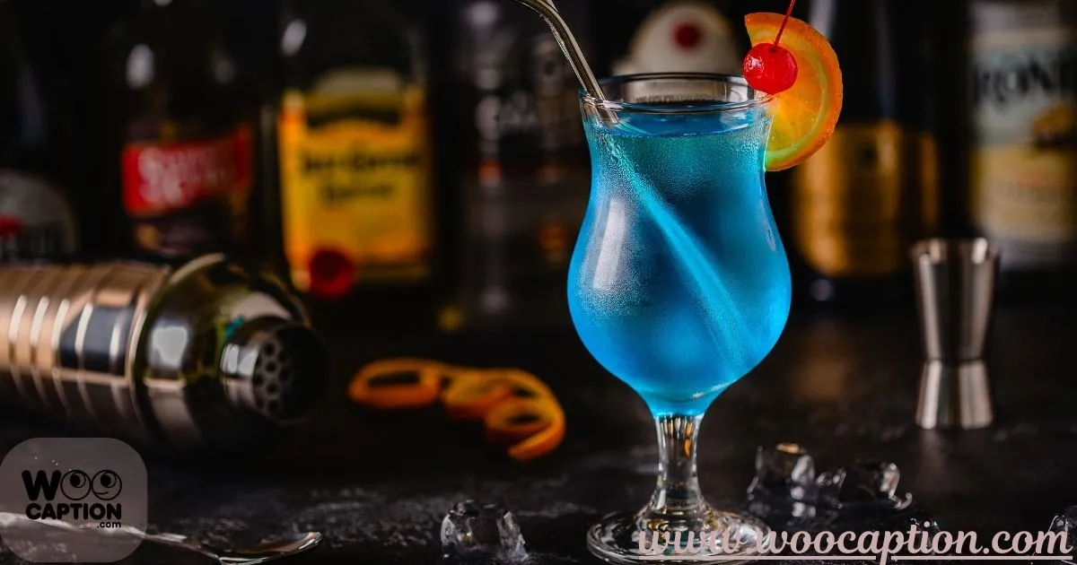 Best Blue Drink Captions