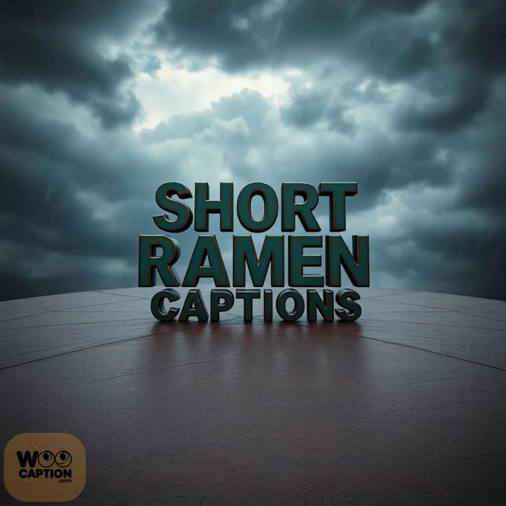 Short Ramen Captions