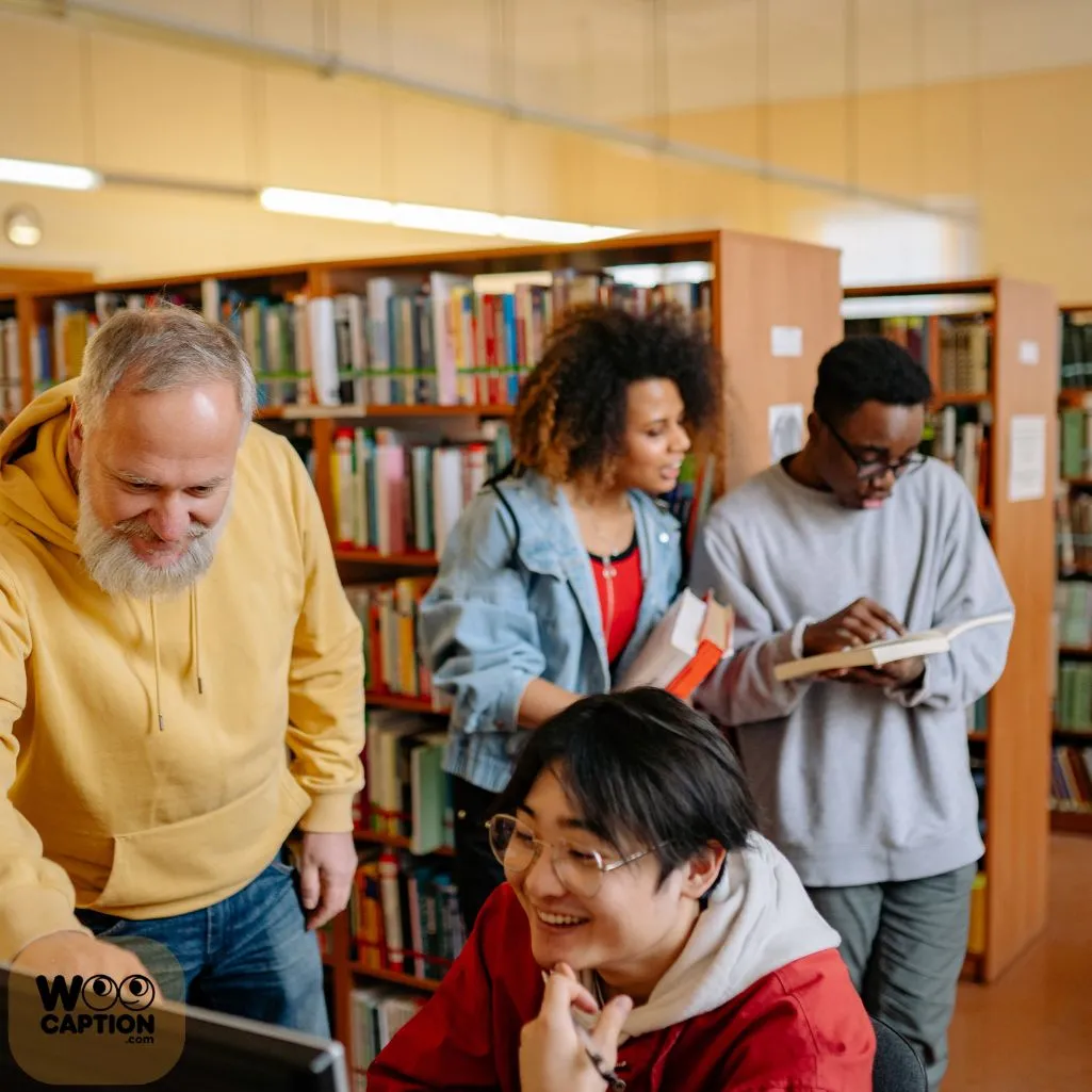 Unique Library Captions