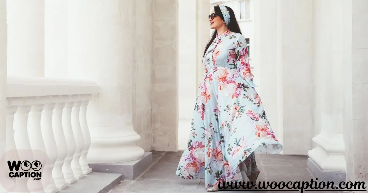 Floral Dress Captions